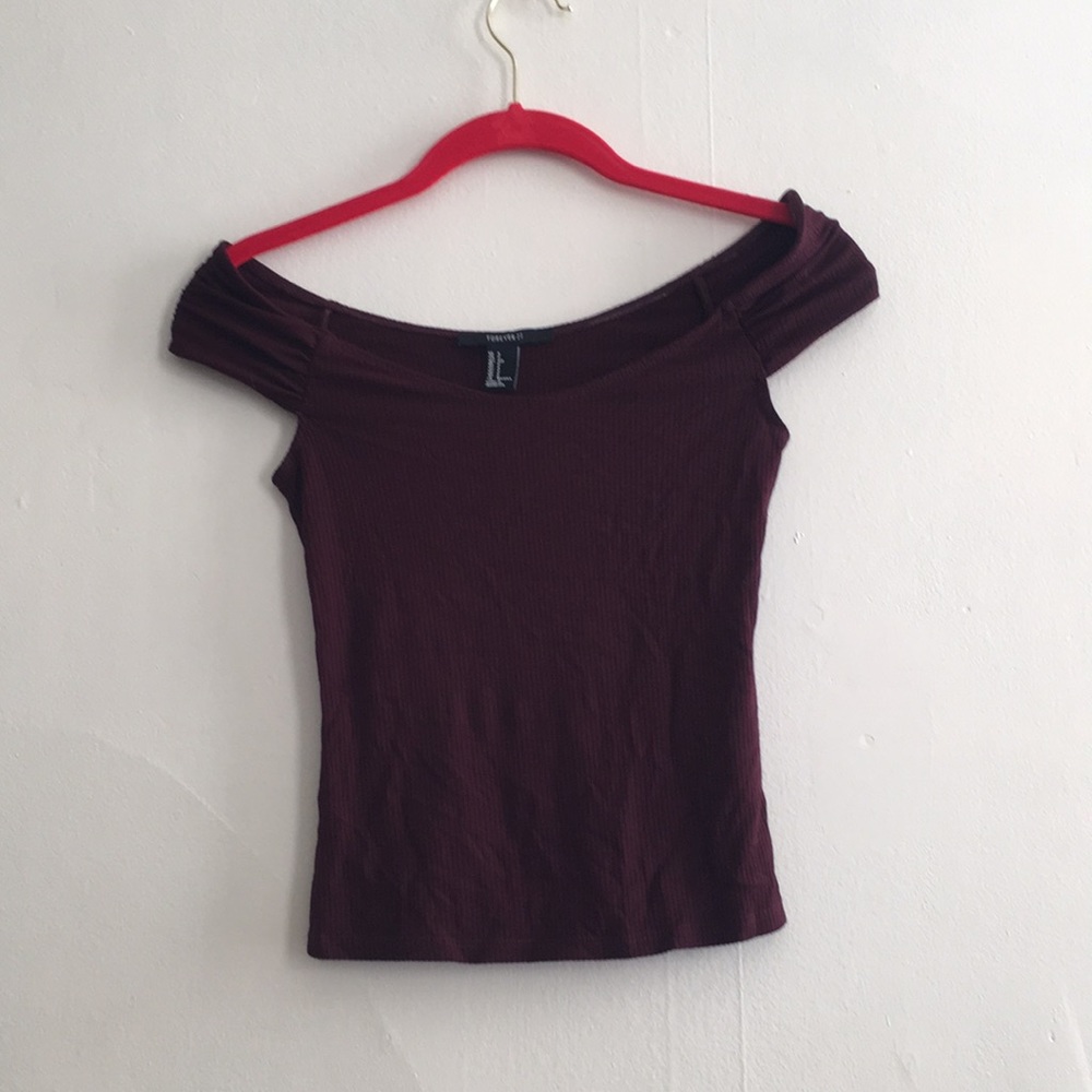 Off the shoulder crop top